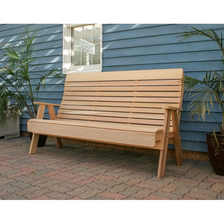 Outdoor deals cedar bench